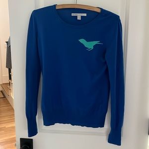 Old Navy Lightweight Blue Sweater Royal blue with bird sz S
